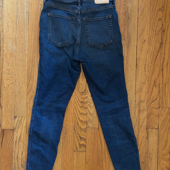 Everlane The Vintage Skinny Jean - Button Fly, Raw Hem, 25 Ankle - Picture 8 of 9